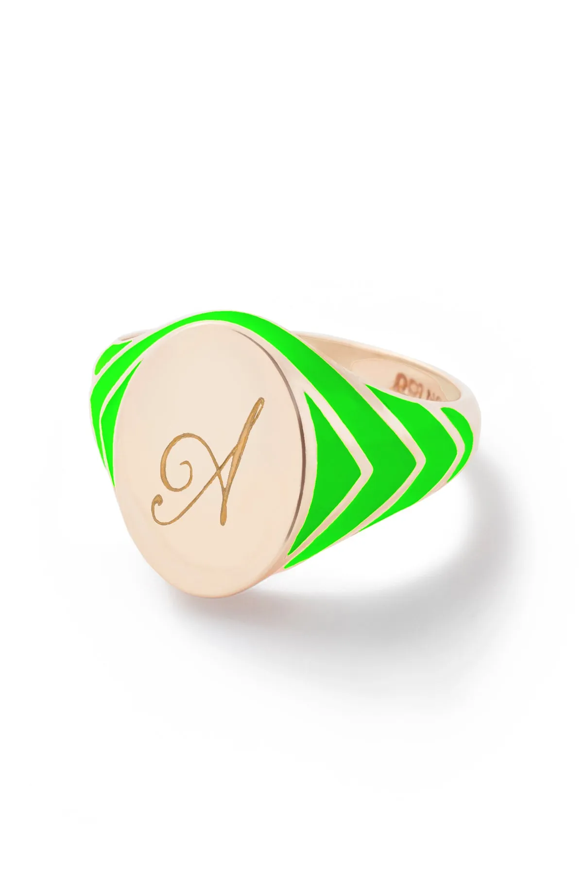 Stripe Signet Ring