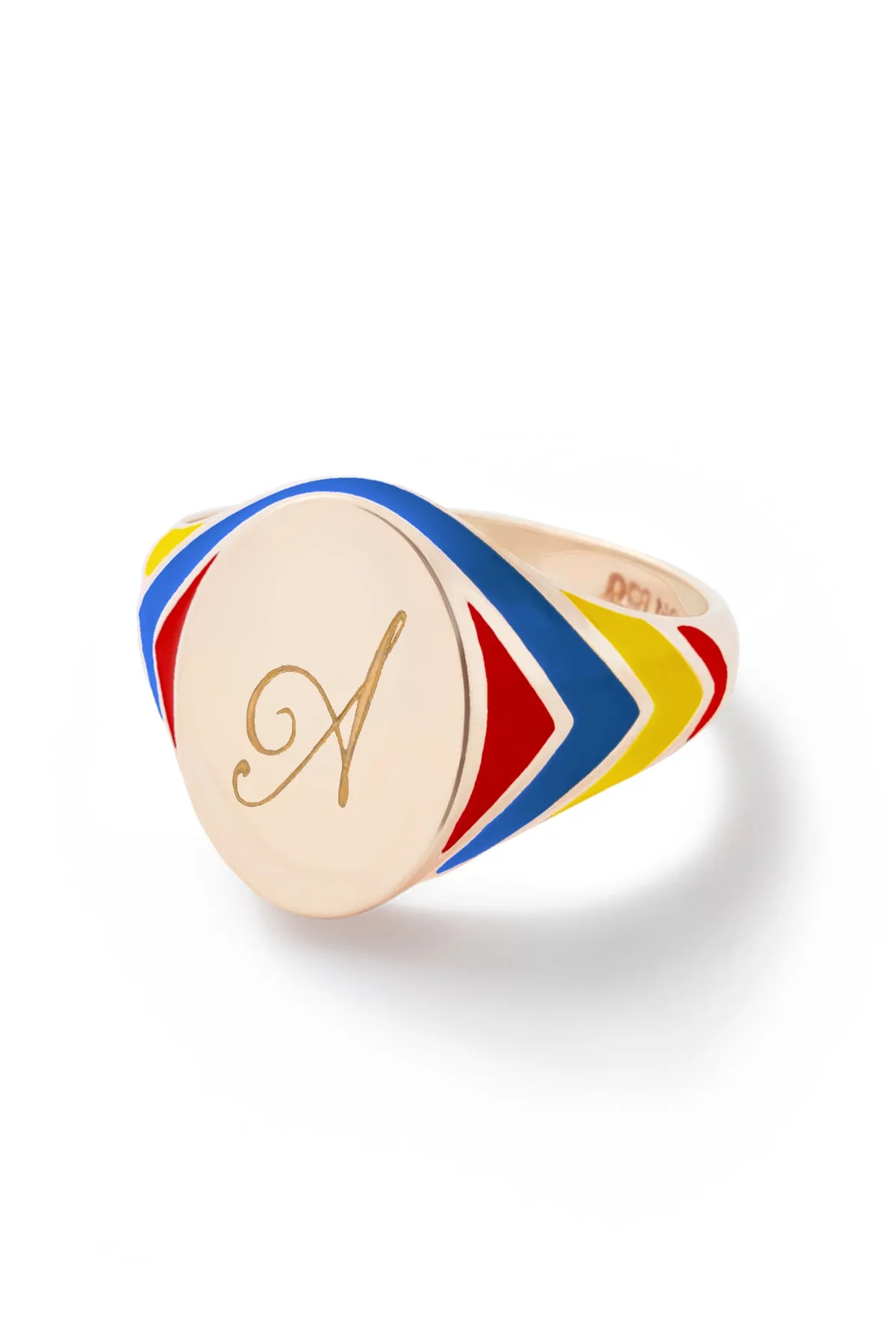 Stripe Signet Ring