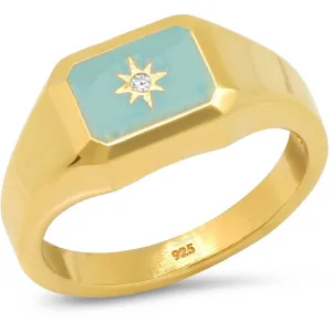 TAI TURQUOISE SIGNET RING