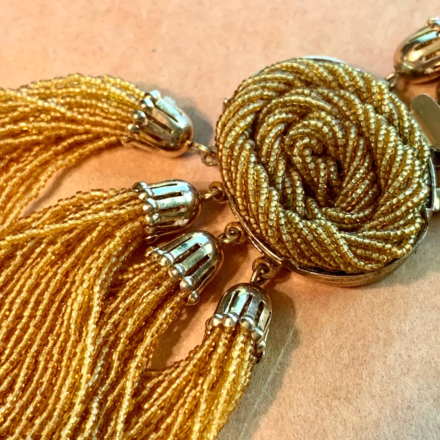 Topaz Micro Seed Bead Necklace Set