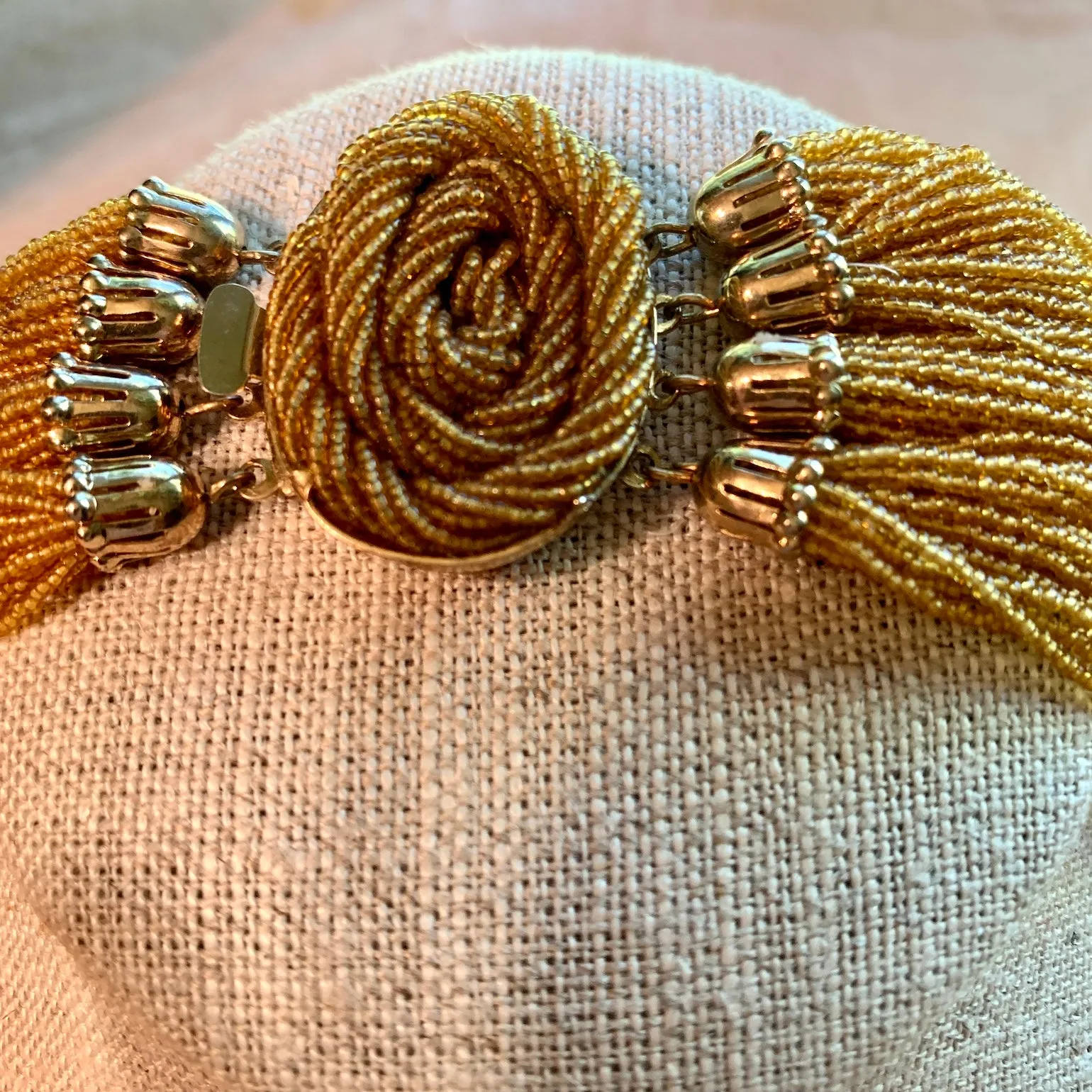 Topaz Micro Seed Bead Necklace Set