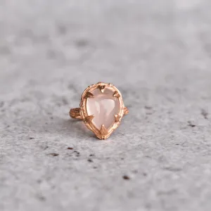 Twiggy Elegance - Rose Quartz Ring