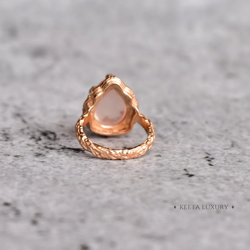 Twiggy Elegance - Rose Quartz Ring