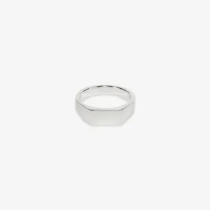 Type 003 Rectangle Signet Ring Silver