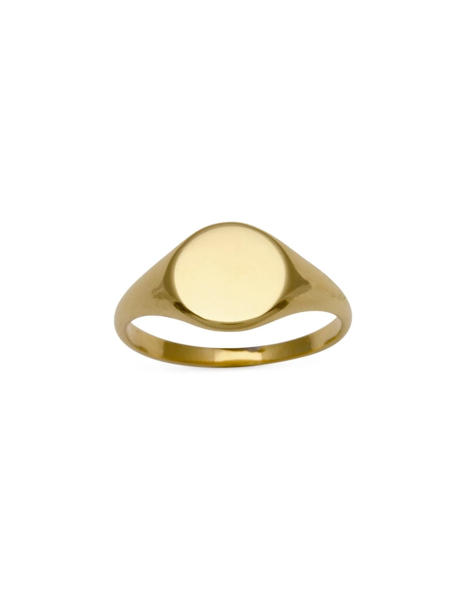 Von Treskow Plain Signet Ring (9mm) - Gold