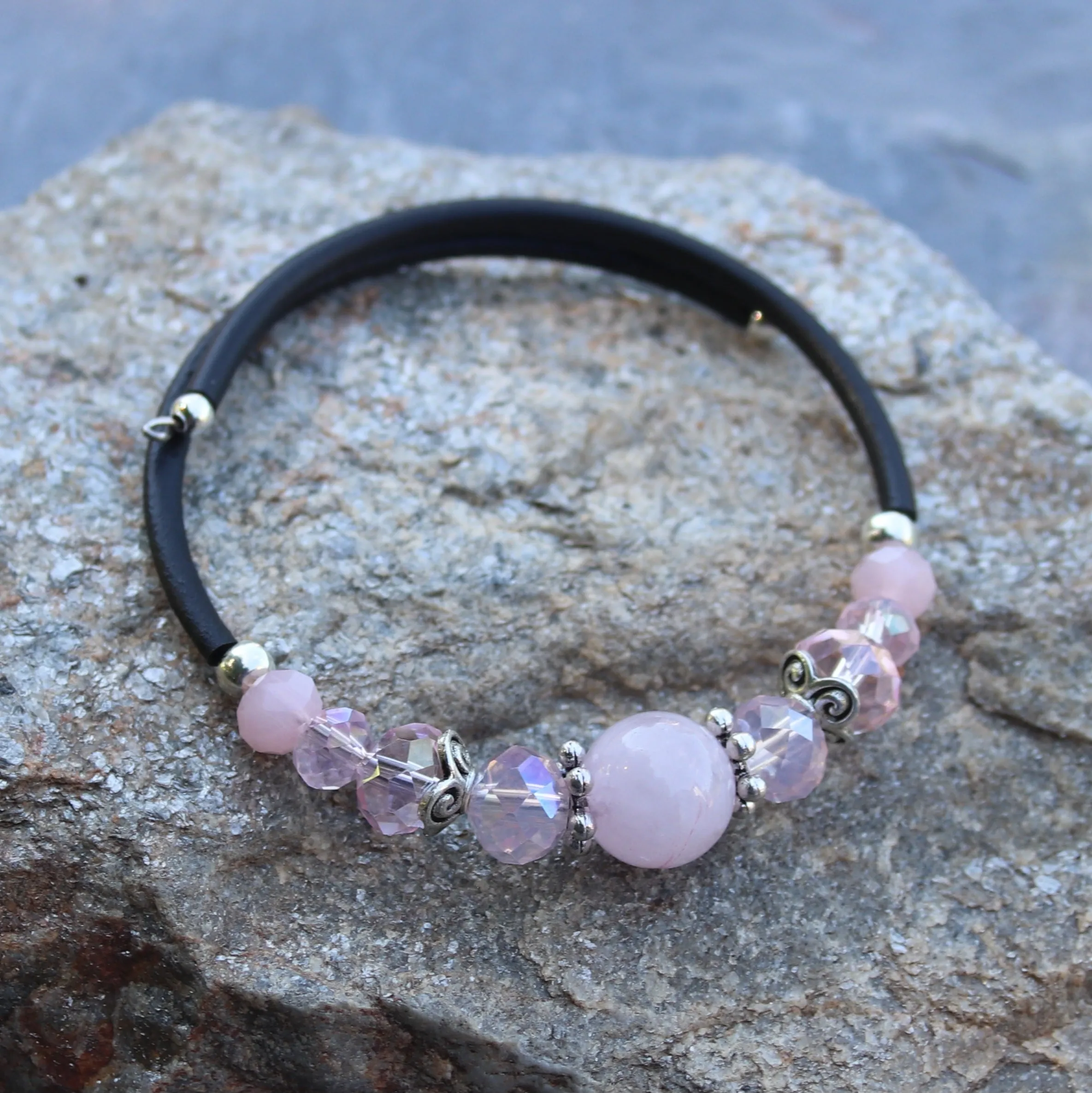 Wrap Bracelet - Rose Quartz