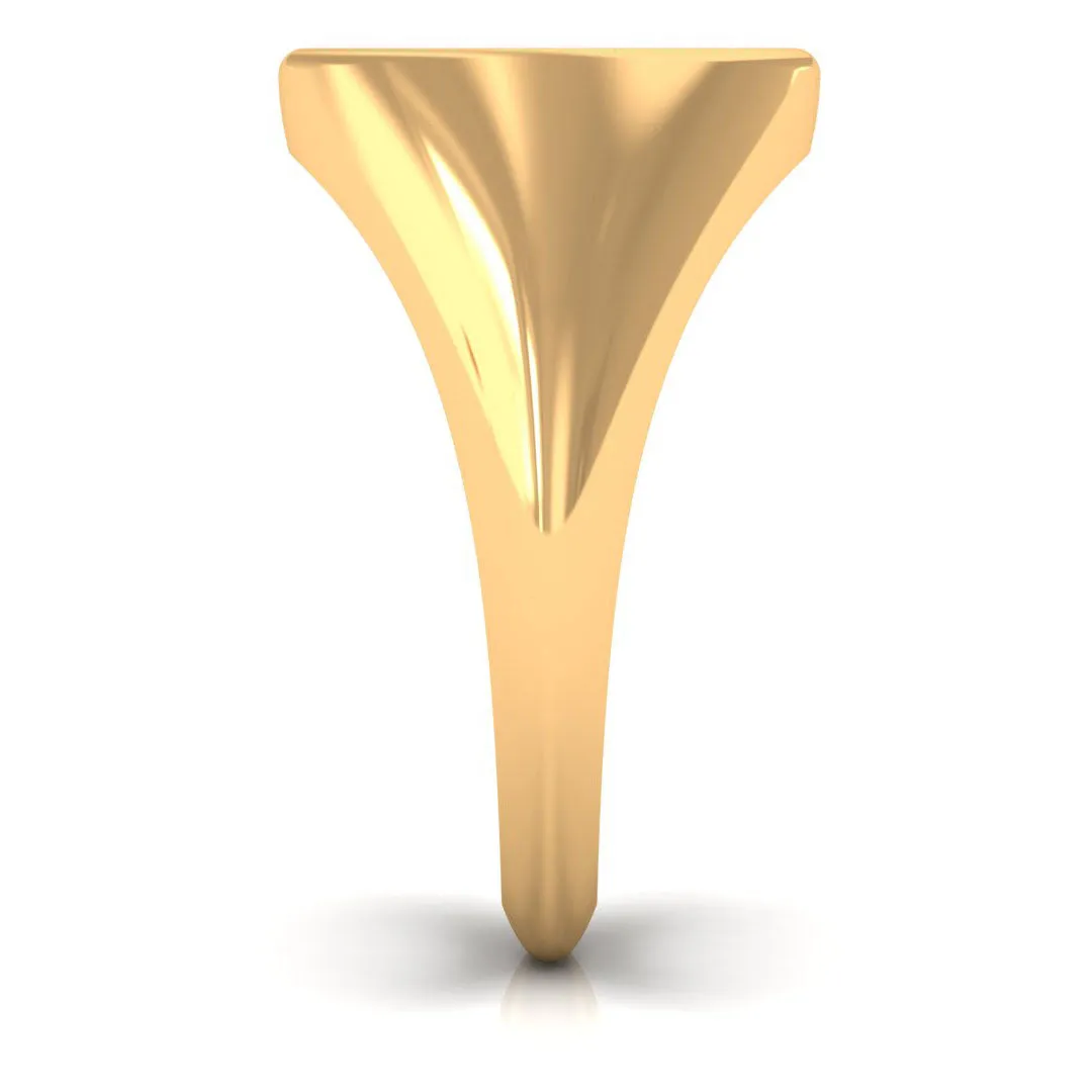 Zircon Sagittarius Zodiac Signet Unisex Ring